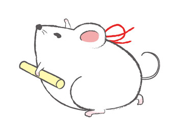 子、鼠のイラスト、年賀状素材、年賀状用イラスト素材、イラスト素材、年賀状、年賀、テンプレート、素材、