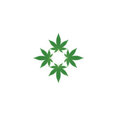 cannabis leaf logo
