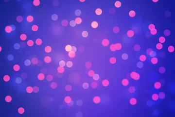 Bokeh on blue background	for decoration