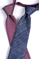 colored Neckties in crossing style-