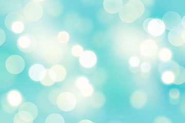 Fototapeta premium Abstract teal bokeh background