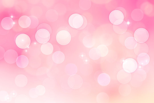 Abstract bokeh on peach background