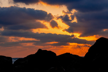 The beach ,the sun sets ,the Sunset.