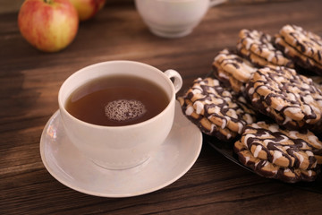 Tea and Chocolate Chip Cookies   