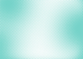 Light turquoise and white pop art background in retro comic style with halftone dots design, vector illustration eps10