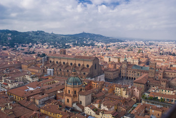 Panoramic view of Bologna