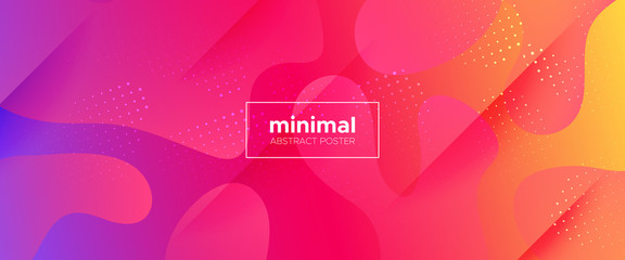 Multicolor Abstract Poster. Gradient Background. 