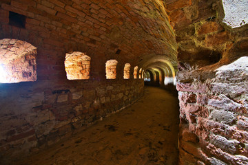 Corridor in old fortress