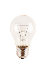 obsolete uneconomical and unecological incandescent bulb with tungsten filament