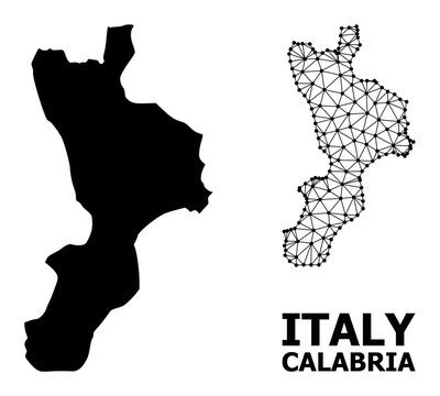 Solid and Mesh Map of Calabria Region