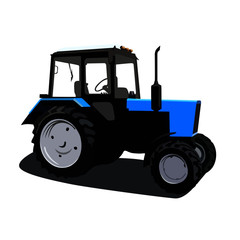 tractor realistic vector illustration isolated