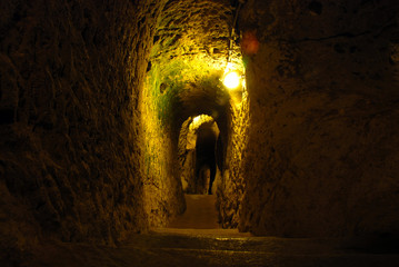 Derinkuyu underground city in Cappadocia near Göreme