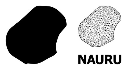 Solid and Network Map of Nauru