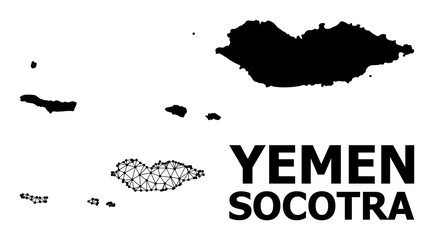 Solid and Mesh Map of Socotra Archipelago