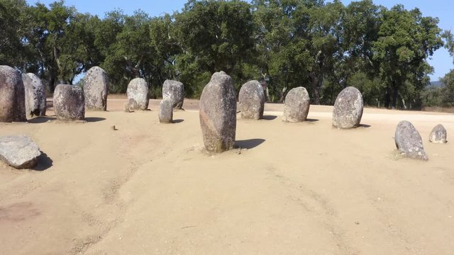 Megalithic Stones In Evora District