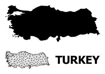 Solid and Network Map of Turkey