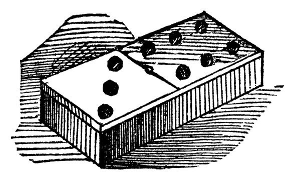 recommend clip art: Domino vintage illustration.