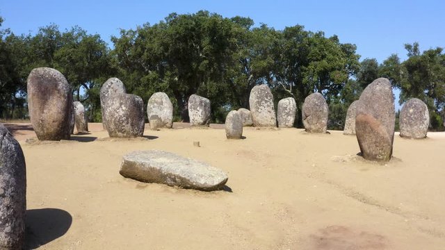 Megalithic Stones In Evora District
