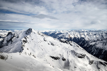 Fototapeta na wymiar Alps mountain range from Tirol, Austria