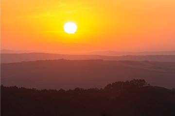 Sunrise in transylvania