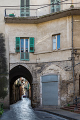 Fototapeta na wymiar Street view of the city of Lanciano in Abruzzo