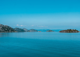 Naklejka premium Lake Skadar's amazing natural views