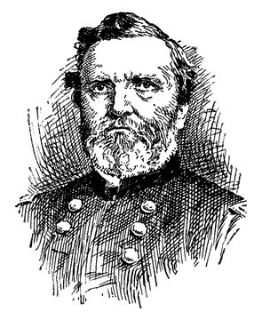 General George Henry Thomas, Vintage Illustration