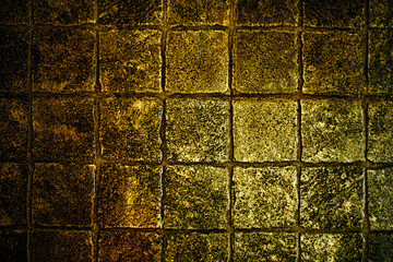 Gold cobble background texture stone