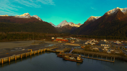 Views of the maritime industry in Seward, Alaska 