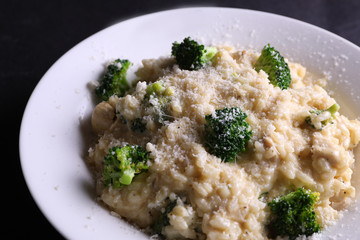 risotto with broccoli
