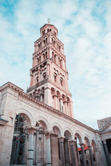 Main square of Diocletian palace in Split Croatia 