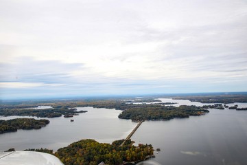 Aerial View of Lake Anna in Louisa County in Virginia, USA