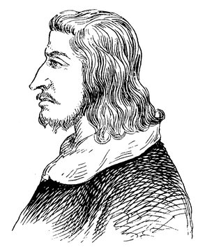 King John of France, vintage illustration