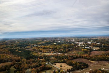 Aerial View of Louisa County in Virginia, USA