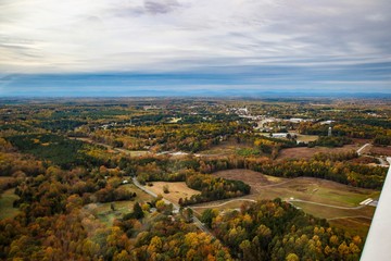 Aerial View of Louisa County in Virginia, USA