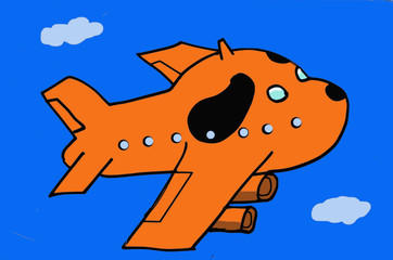 a dog Jet plane