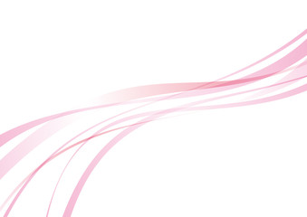 アブストラクト　滑らかな曲線　波　ピンク