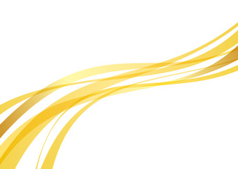 アブストラクト　滑らかな曲線　波　黄色