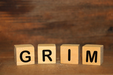 Fototapeta premium the word made by letter pieces