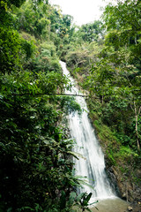 Fototapeta na wymiar waterfall in Chiang Lai, Thailand