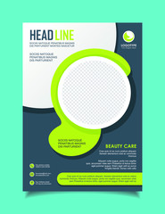 Beauty Spa - Salon Flyer Template, eye-catching flyer to promote a beauty spa treatment, nail care, establishment with high-quality layout and designs