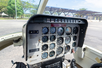 Retro aviation, aircraft control panel