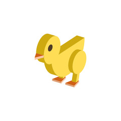 coloring icon of a little chicken