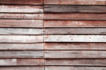 Obraz premium Old wood panel texture of wall room, Natural material design for interior and exterior, Brown wooden texture and background.