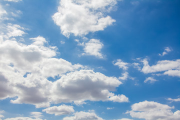 Naklejka na ściany i meble beautiful of cloud on blue sky background at the winter season.