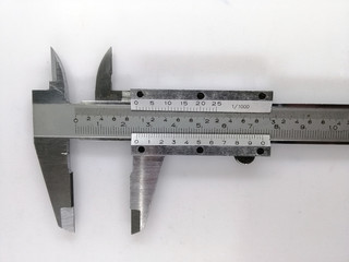 caliper isolated on white background