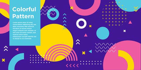 Abstract bright colorful geometric background