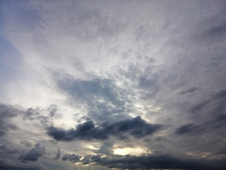 dramatic sky with clouds