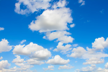 Naklejka na ściany i meble beautiful of cloud on blue sky background at the summer season.