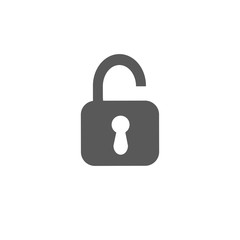 Open Padlock icon , vector illustration